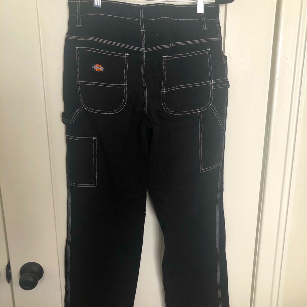 Dickies black carpenter pants w/ contrast stitch